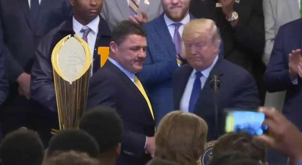 President Trump Meets LSU, And Mentions Bossier’s Marshall During Remarks