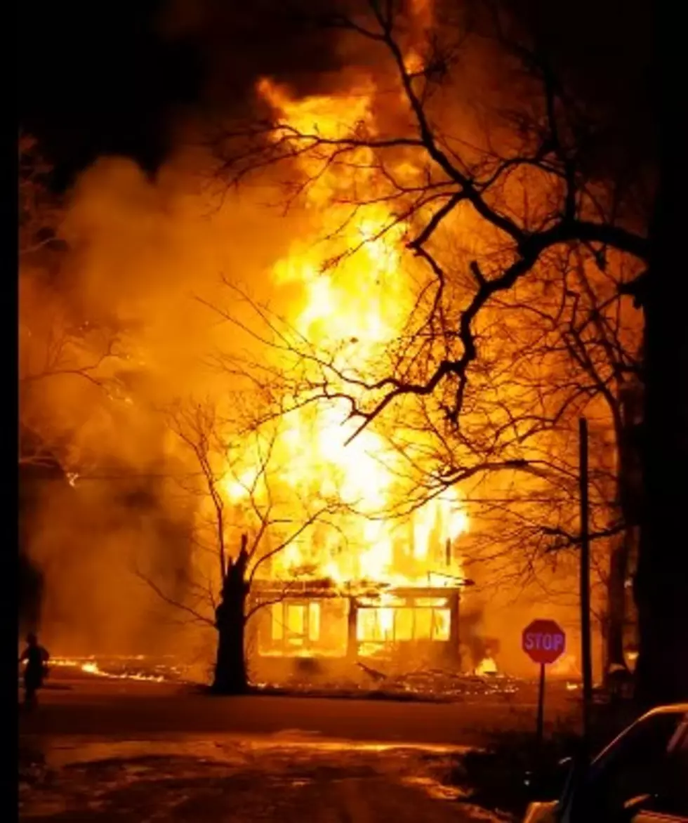 See the Massive Fire Destroy 2 Homes in Highland Neighborhood