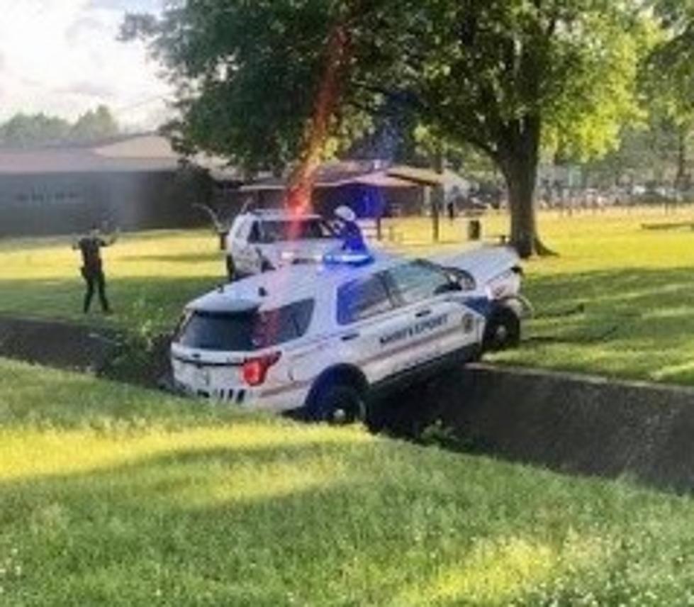 Car Chase Leaves Shreveport Police Vehicle in an Embarrassing Mess