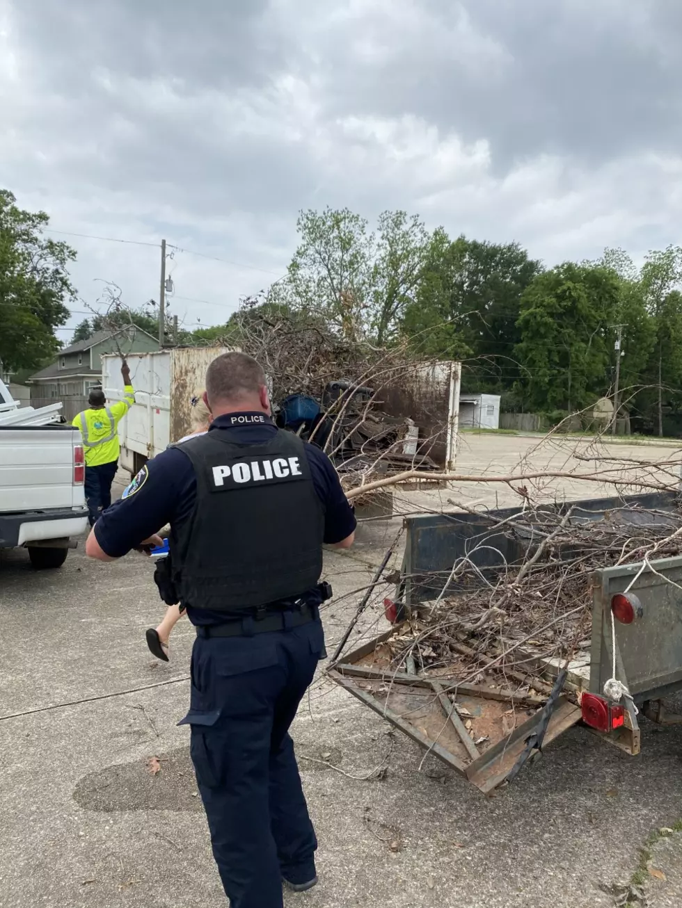 Crews in Shreveport Clean Up Piles of Trash and Debris