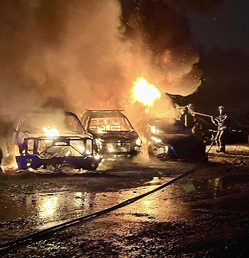 Shreveport Firefighters Battle Multiple Car Fires in Salvage Yard