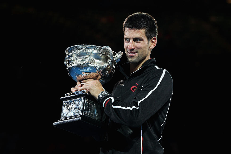 Novak Djokovic Wins Australian Open & Rips Off His Shirt [PHOTOS]