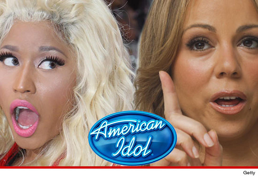 Nicki Minaj Curses at Mariah Carey on American Idol [VIDEO]
