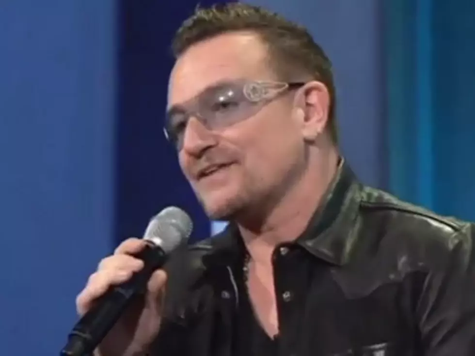 Bono of U2 Does Perfect Bill Clinton Impression…In Front of Bill Clinton (Video)
