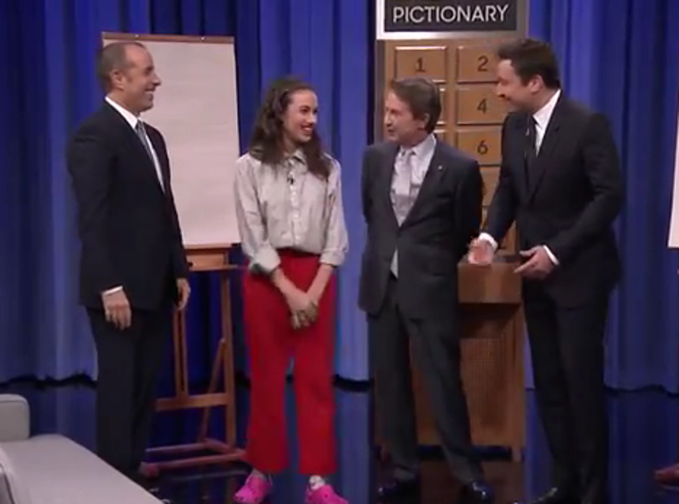 Jimmy Fallon Plays Pictionary With Martin Short, Jerry Seinfeld and Miranda Sings [Video]