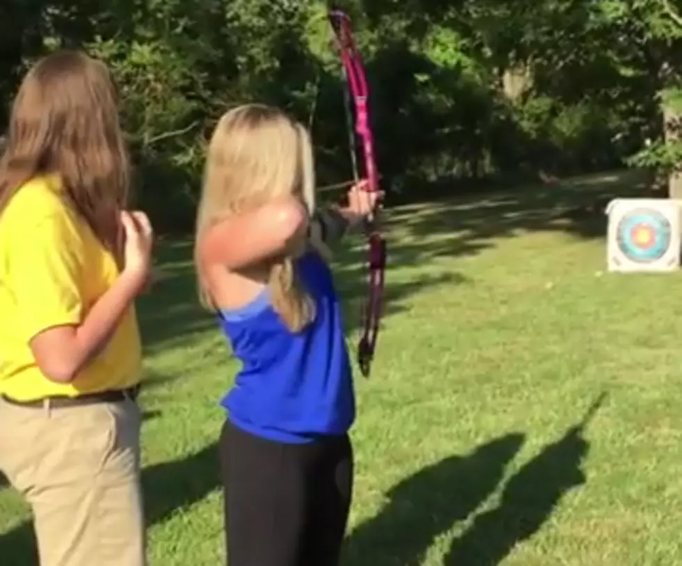 Cory And Elizabeth’s Archery Lesson From Benton Middle School World Champions [VIDEO]