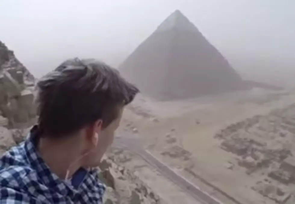 Kid Climbs A Pyramid In Egypt [VIDEO]