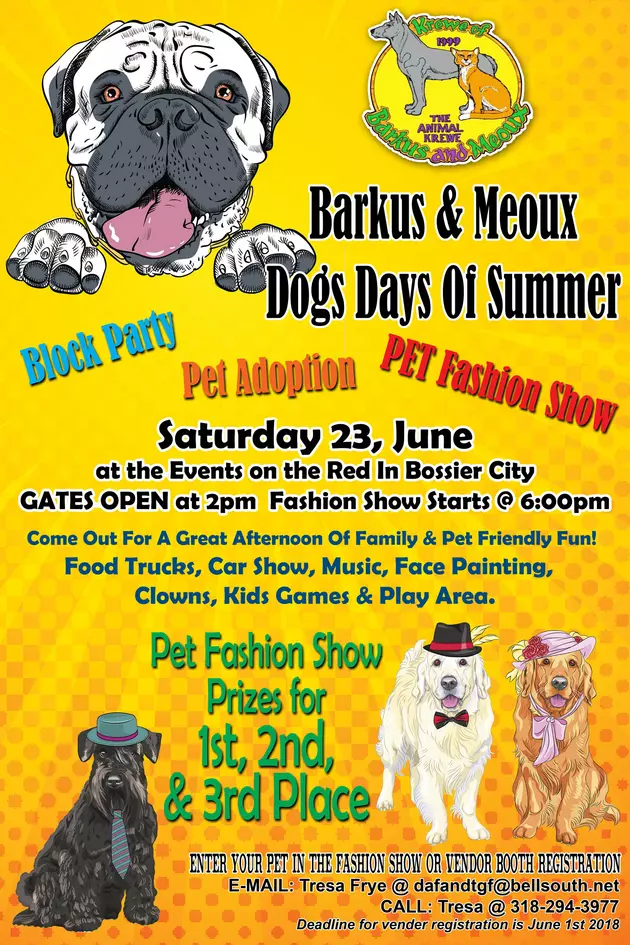 Celebrate the Dog Days of Summer with the Krewe of Barkus &#038; Meoux!