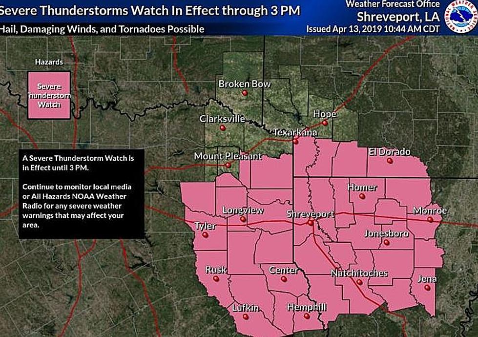 Area Under Tornado and Severe Thunderstorm Watch