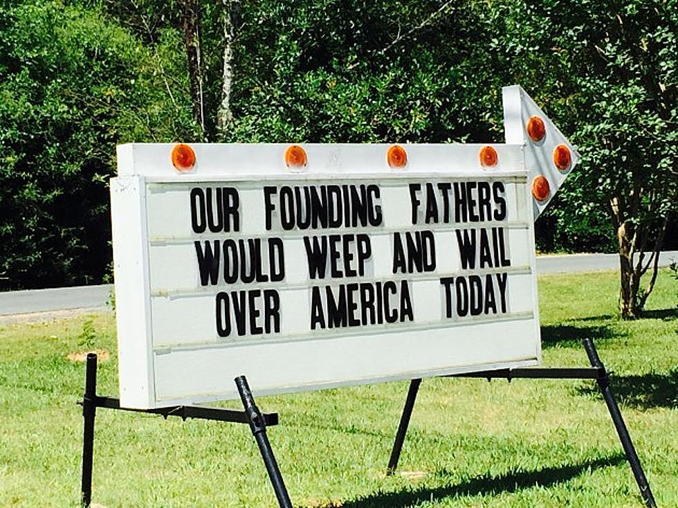 Thought Provoking Roadside Sign in Sibley, LA  [OPINION]