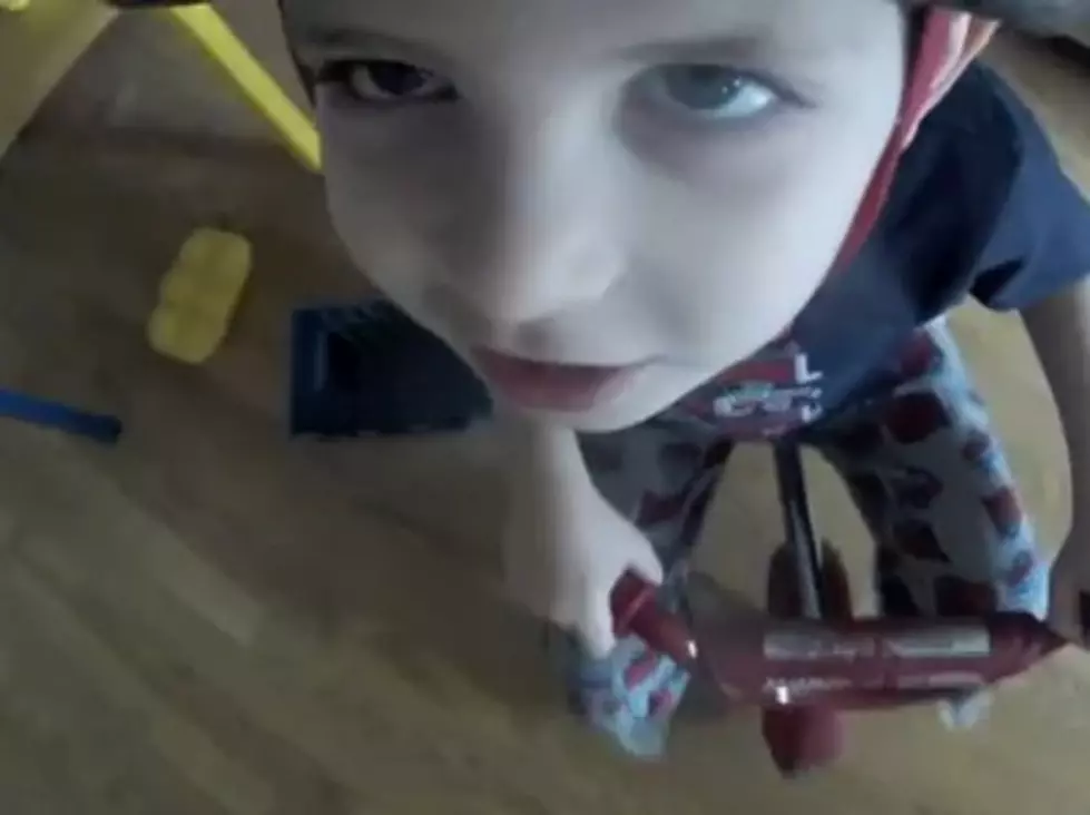 Kid Wearing Facecam Riding Tricycle [Video]