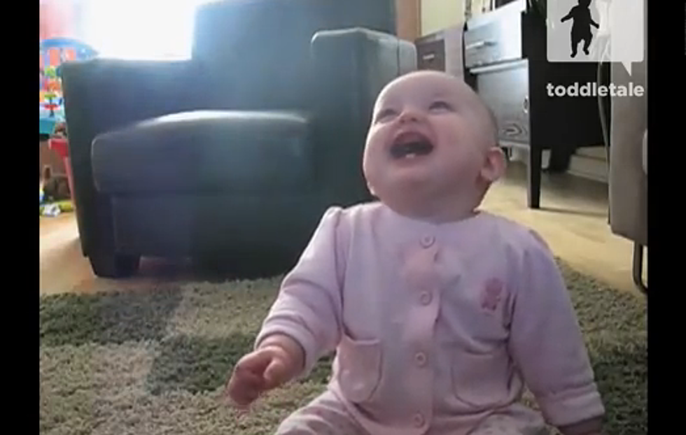 Dog Eats Popcorn and This Little Girl Loses It [VIDEO]