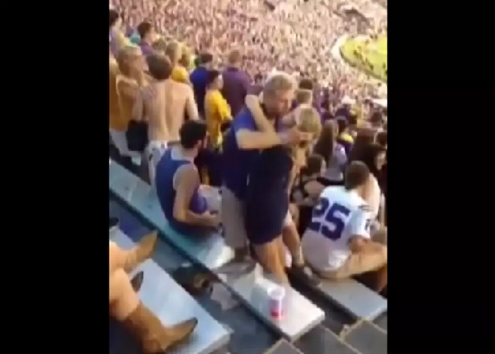 Couple Falls While Making Out at the LSU Game