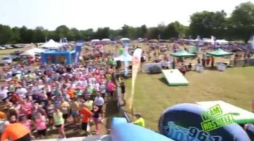 Footage from Insane Inflatable 5k Run in Western New York