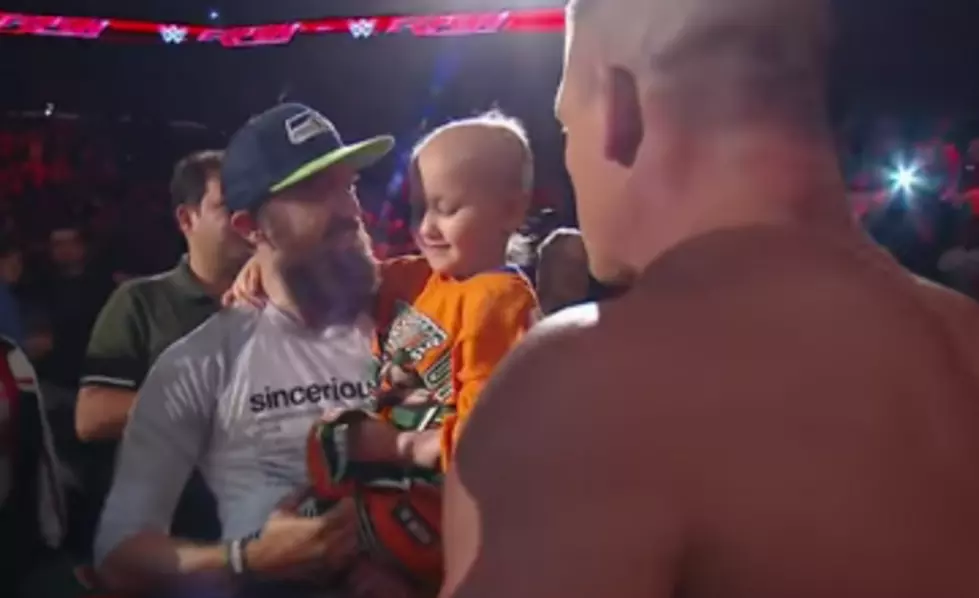 Wrestlers John Cena and Sting Greet 7-Year-Old Cancer Survivor After RAW [VIDEO]