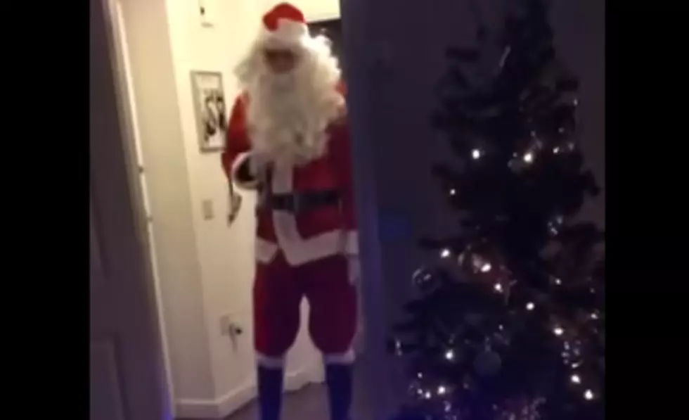 Santa Crashes Into a Wall, Then the Christmas Tree on a Scooter [VIDEO]