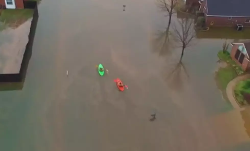ABC Tweets Drone Footage Showing Flooding in Bossier City [VIDEO]