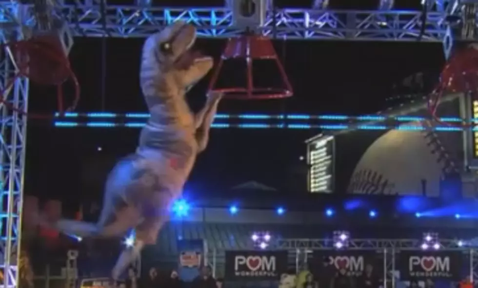 T-Rex Takes On The American Ninja Warrior Course [VIDEO]