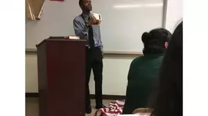 History Teacher Stomps American Flag During Lesson