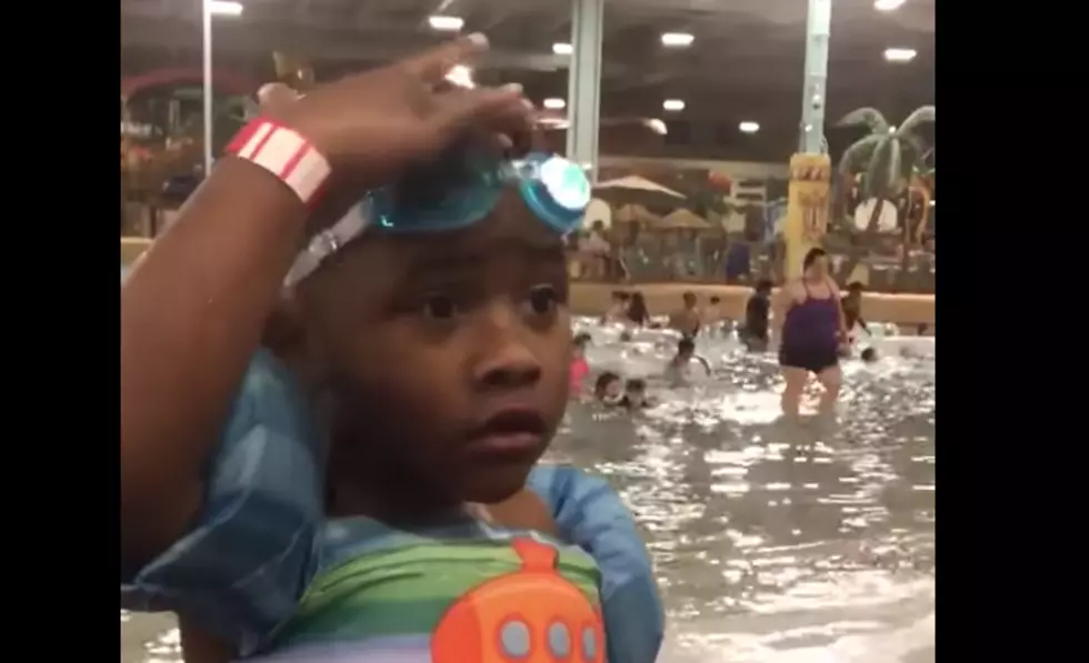 Adorable Kid Can’t Find His Swimming Goggles That Are On His Head 