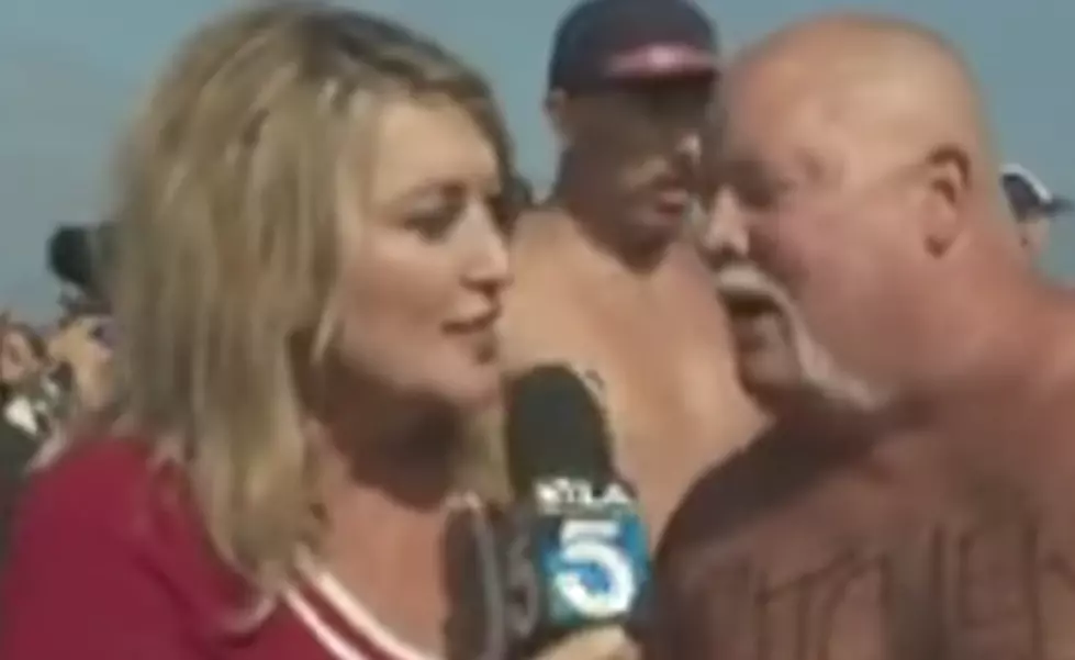 Did This Reporter Get Puked On During a Live Shot?