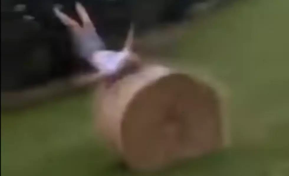 Man Absolutely Destroyed By Rolling Bale Of Hay [VIDEO]
