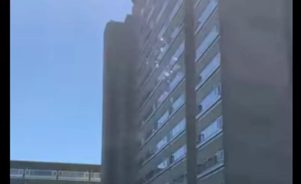 Crazy Man Throwing Furniture Off 19th Floor Window [VIDEO]