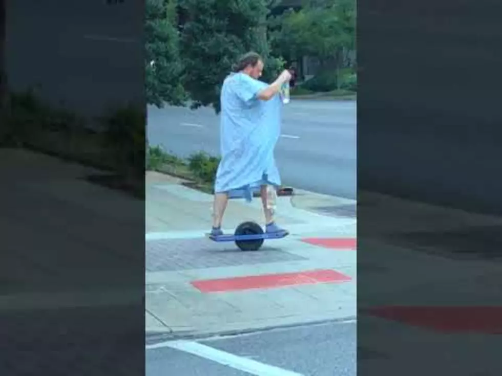 Hospital Patient Filmed Riding Hoverboard in the Street [VIDEO]