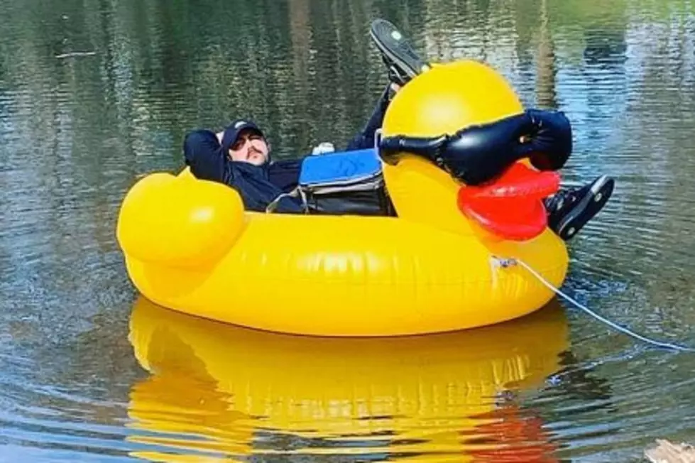 One Year Ago: Riding an Inflatable Duck for Mardi Gras