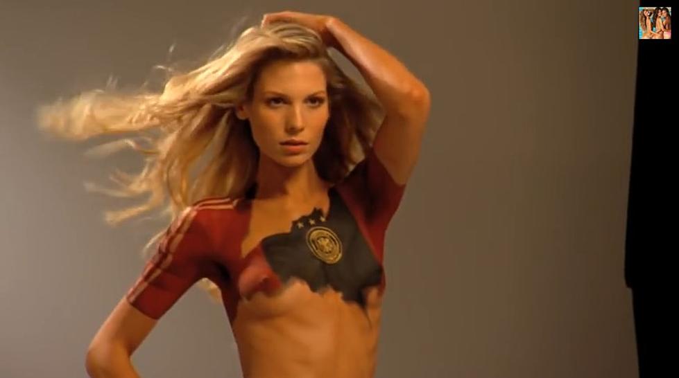 Your Favorite World Cup Team&#8217;s Jerseys Painted on Sports Illustrated Swimsuit Models [VIDEO]