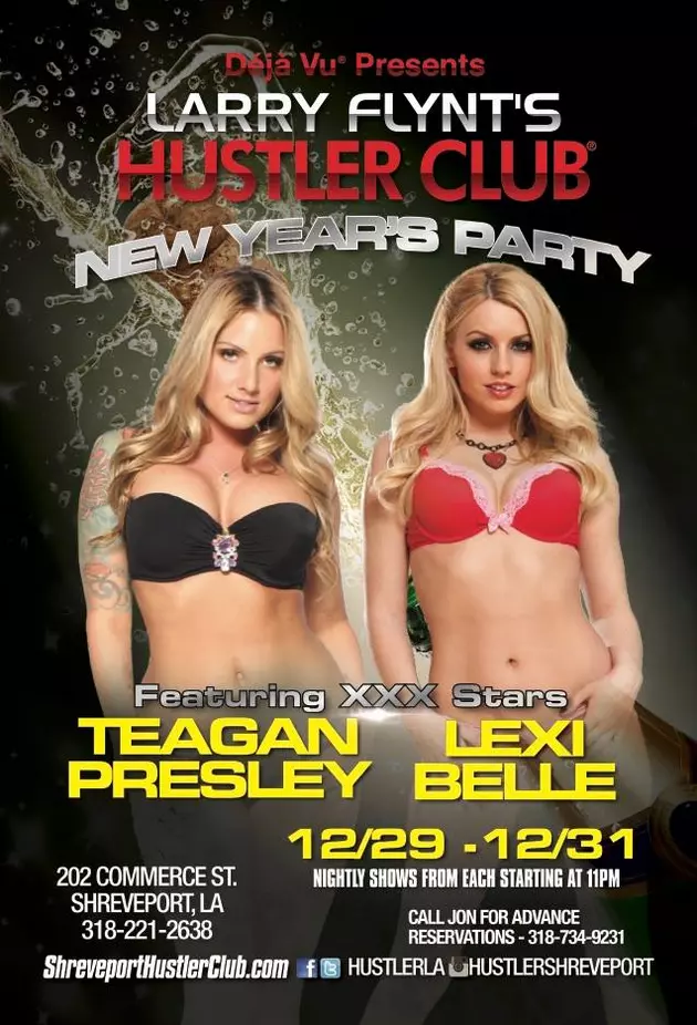 Lexi Belle and Teagan Presley Coming to Deja Vu Hustler Club