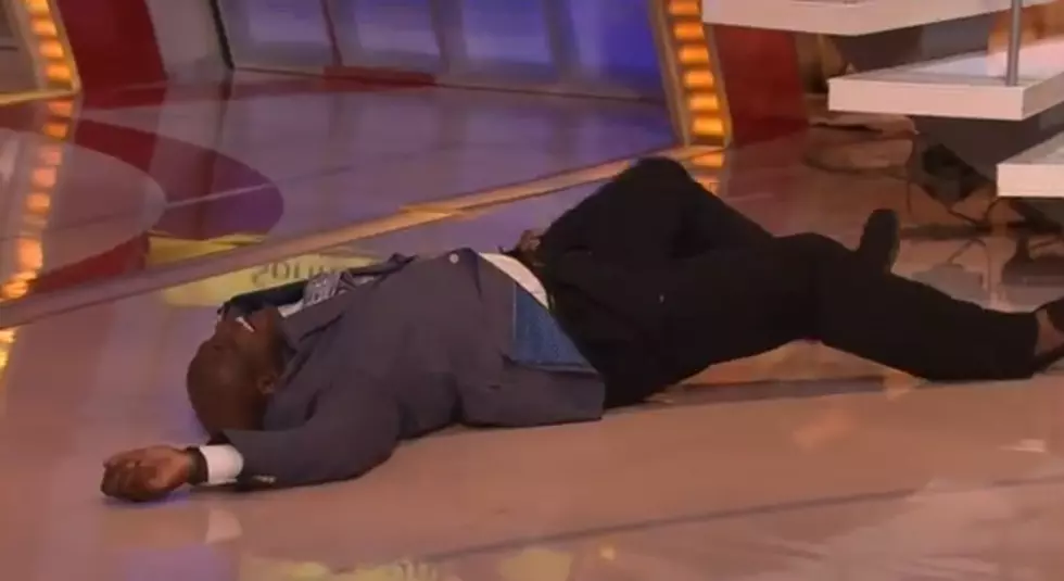 Shaq Wipes Out Live on TNT Set [VIDEO]