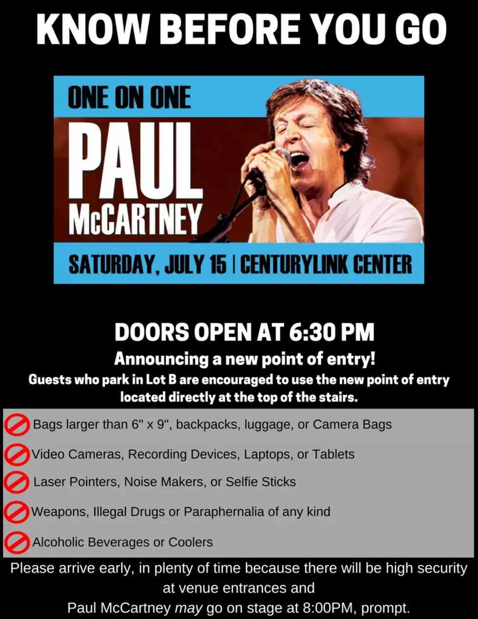 Things You Need To Know For Saturday&#8217;s Paul McCartney Show In Bossier