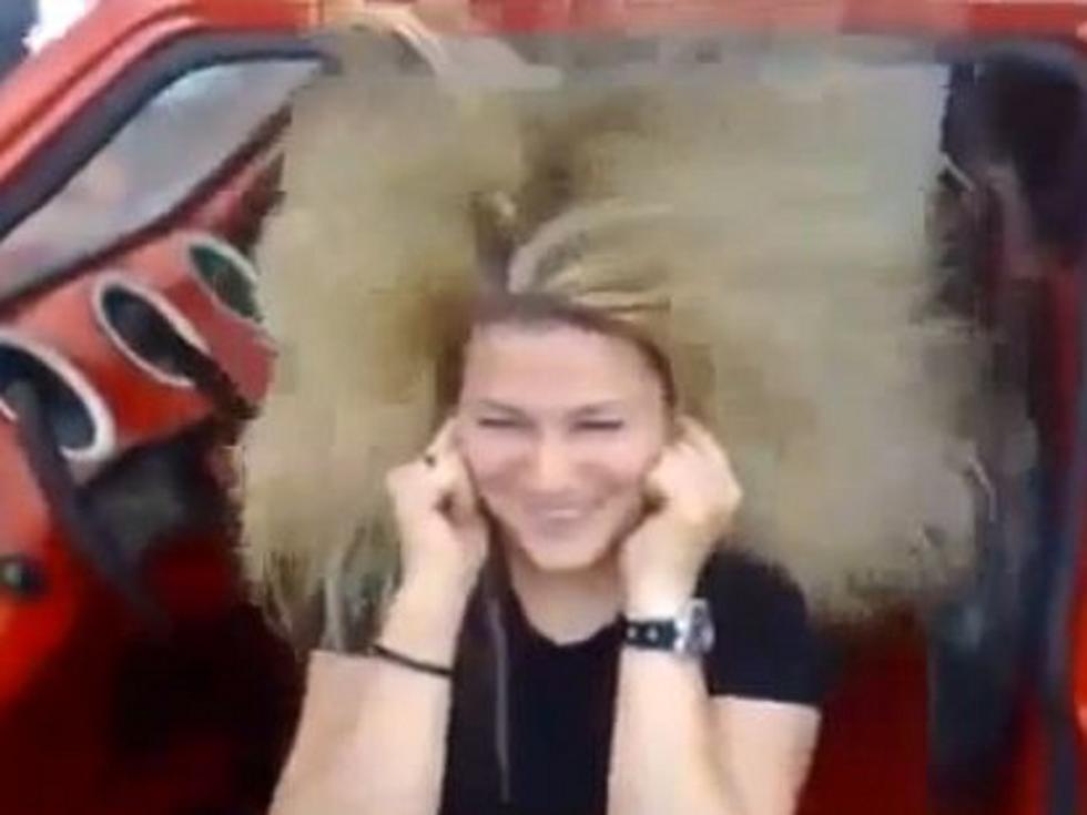 Woman’s Hair No Match for Car Stereo Speakers [VIDEO]