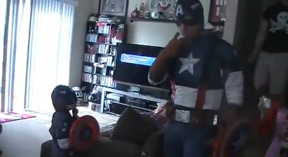 Returning Soldier Surprises Son As ‘Captain America’ [VIDEO]