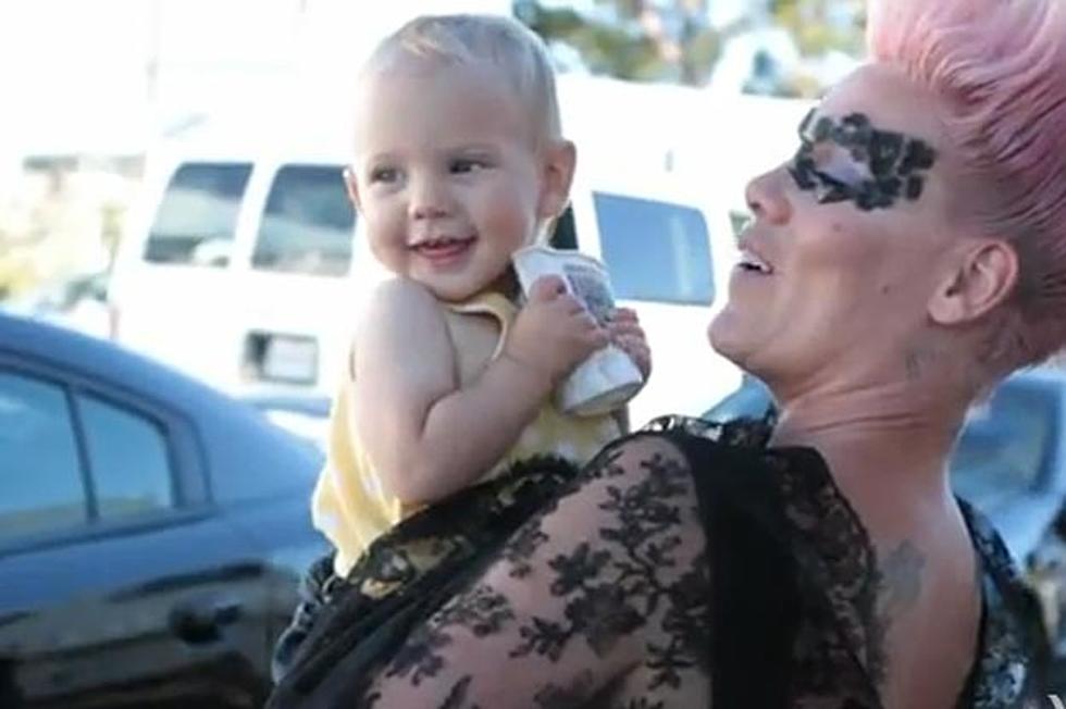 Pink Curses Out a Bug + Hangs Out With Her Daughter Behind the Scenes of ‘Blow Me (One Last Kiss)’ Video