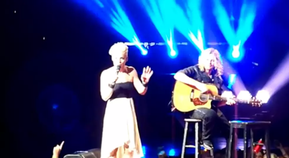 Pink Stops Concert To Console Crying Girl in Audience [VIDEO]
