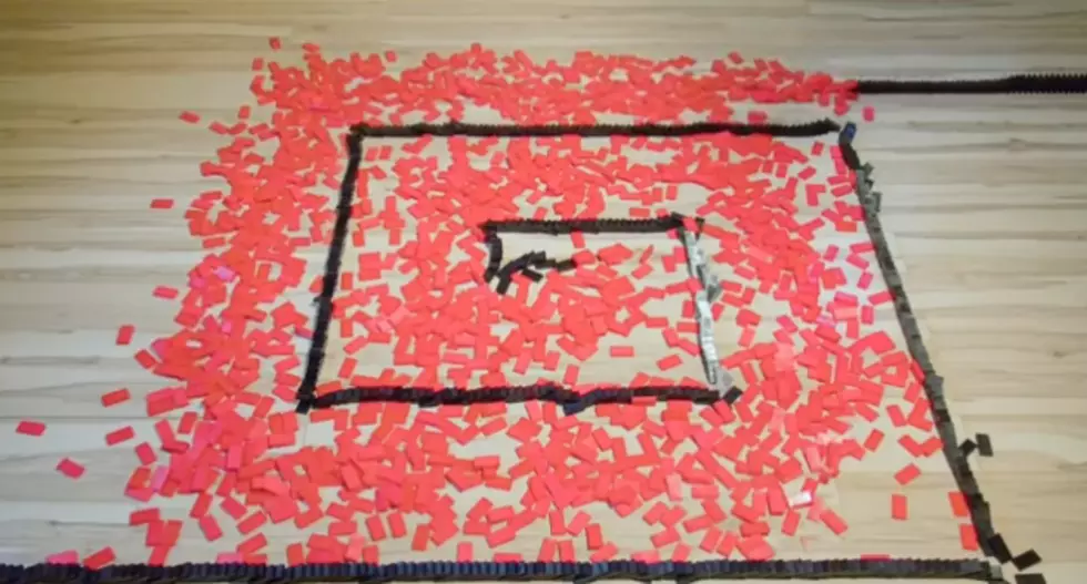 20,000 Dominoes Falling In Succession [VIDEO]