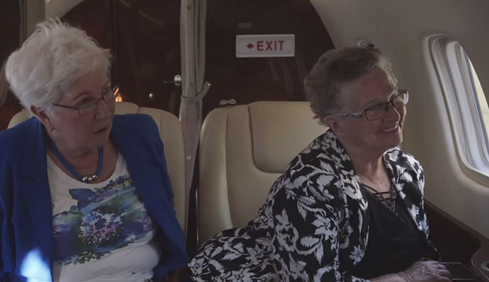 Two 70 Year Old Women Embark on Their First Flight [VIDEO]