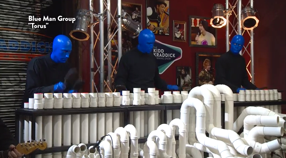 The Blue Man Group In Studio With The Kidd Kraddick Morning Show [VIDEO]