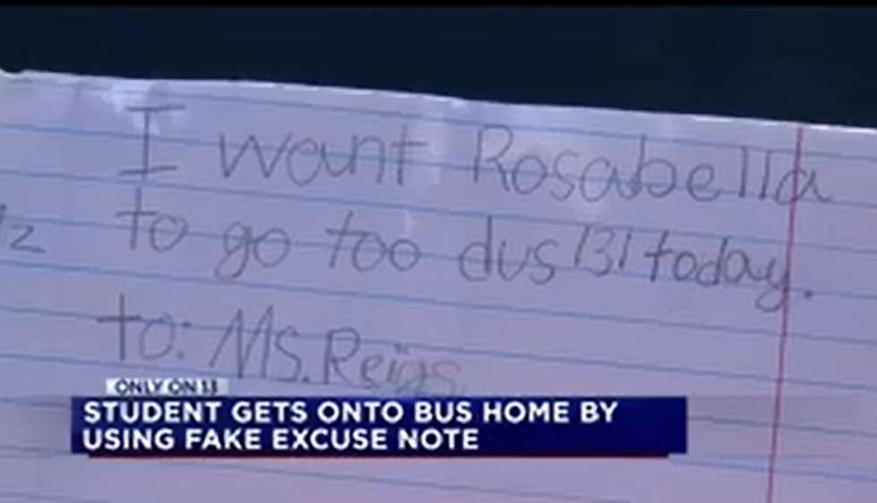 Fake Note = Bus Ride Home