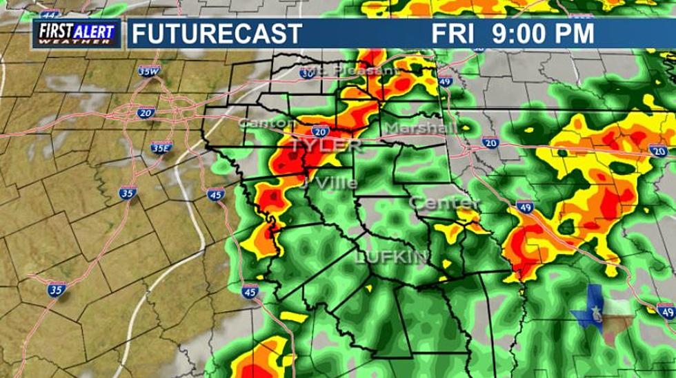 East Texas Is On Alert For Severe Weather Potential Friday Afternoon