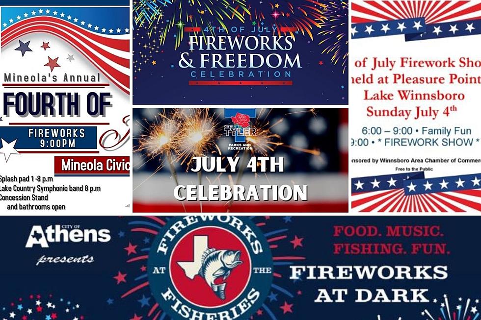 Ten Fantastic Locations To See Fireworks In East Texas On July 4