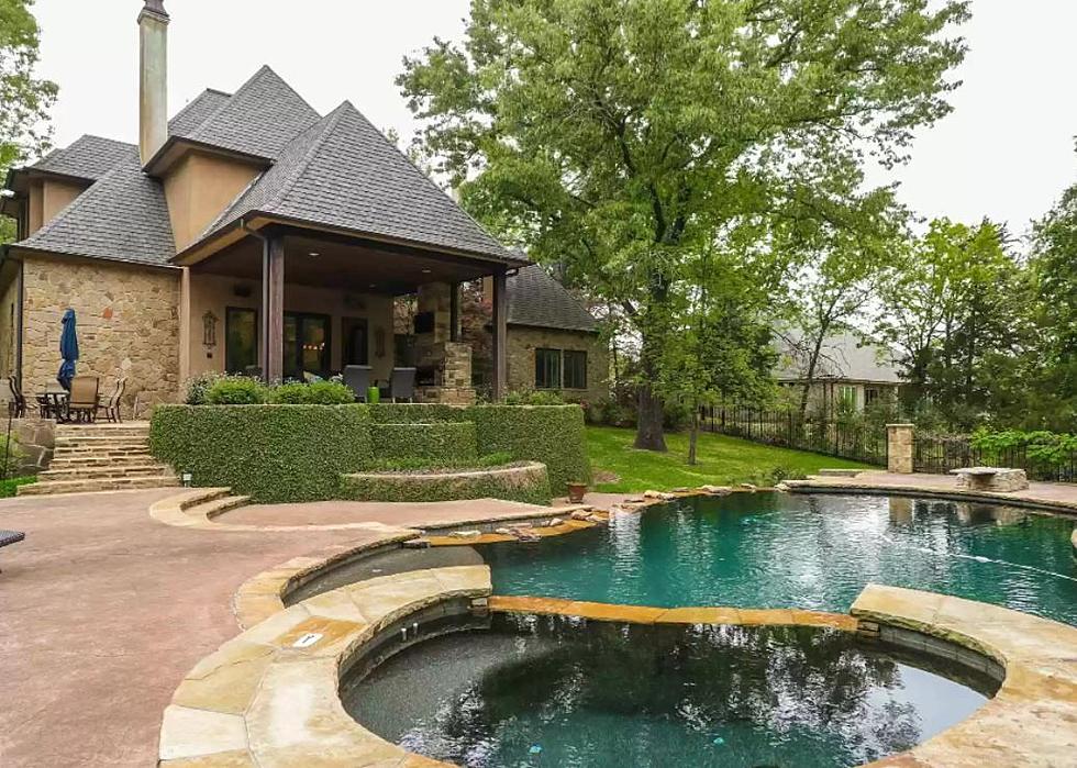 Mature Trees Around This Cascades Home In Tyler, Texas Gives It Privacy