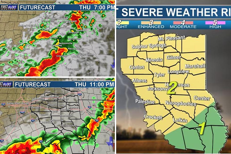 Stay Alert! Severe Weather Is Possible For East Texas Thursday Evening