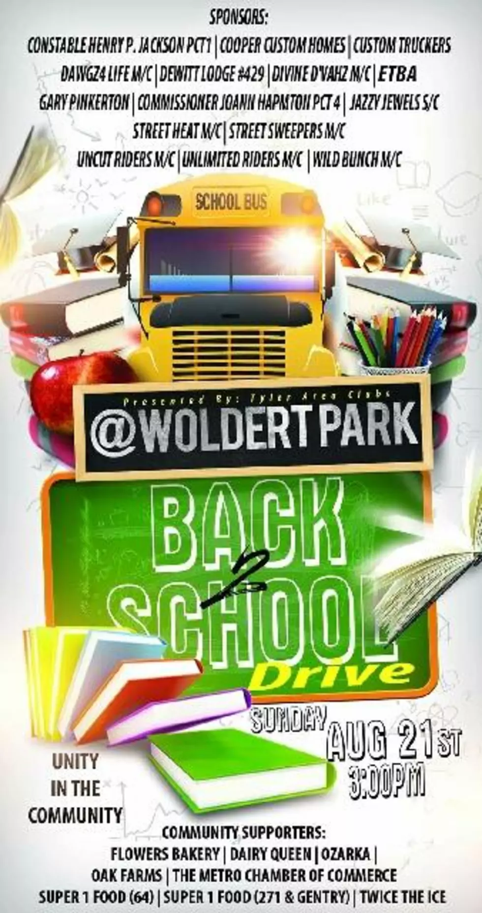 Woldert Park Back 2 School Drive