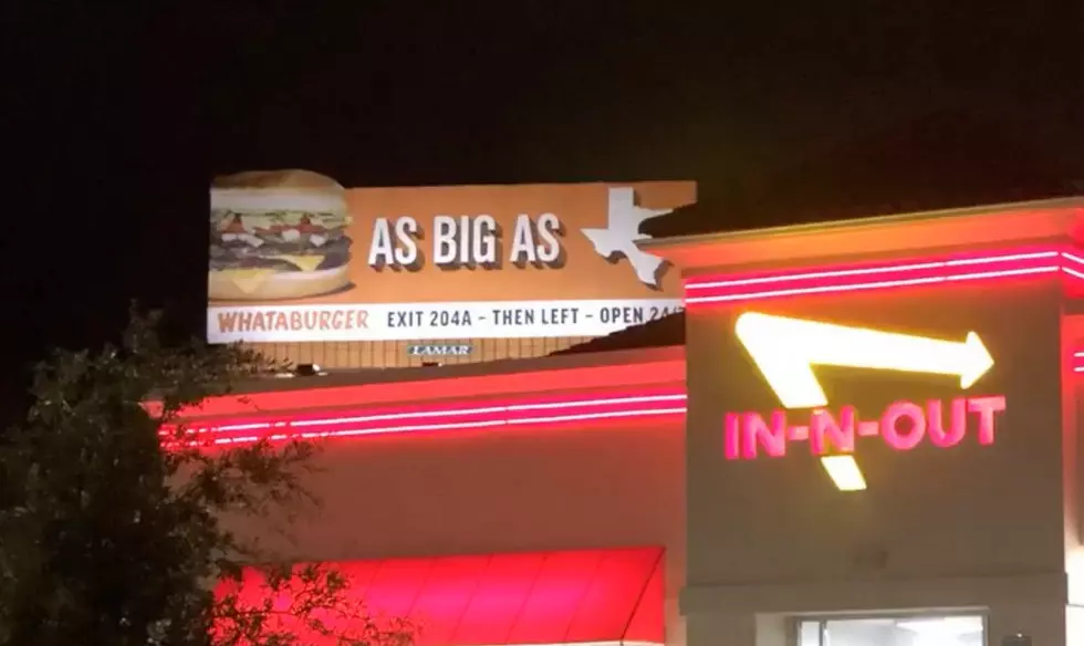 Whataburger Trolls In-N-Out Burger with Billboard Over Restaurant