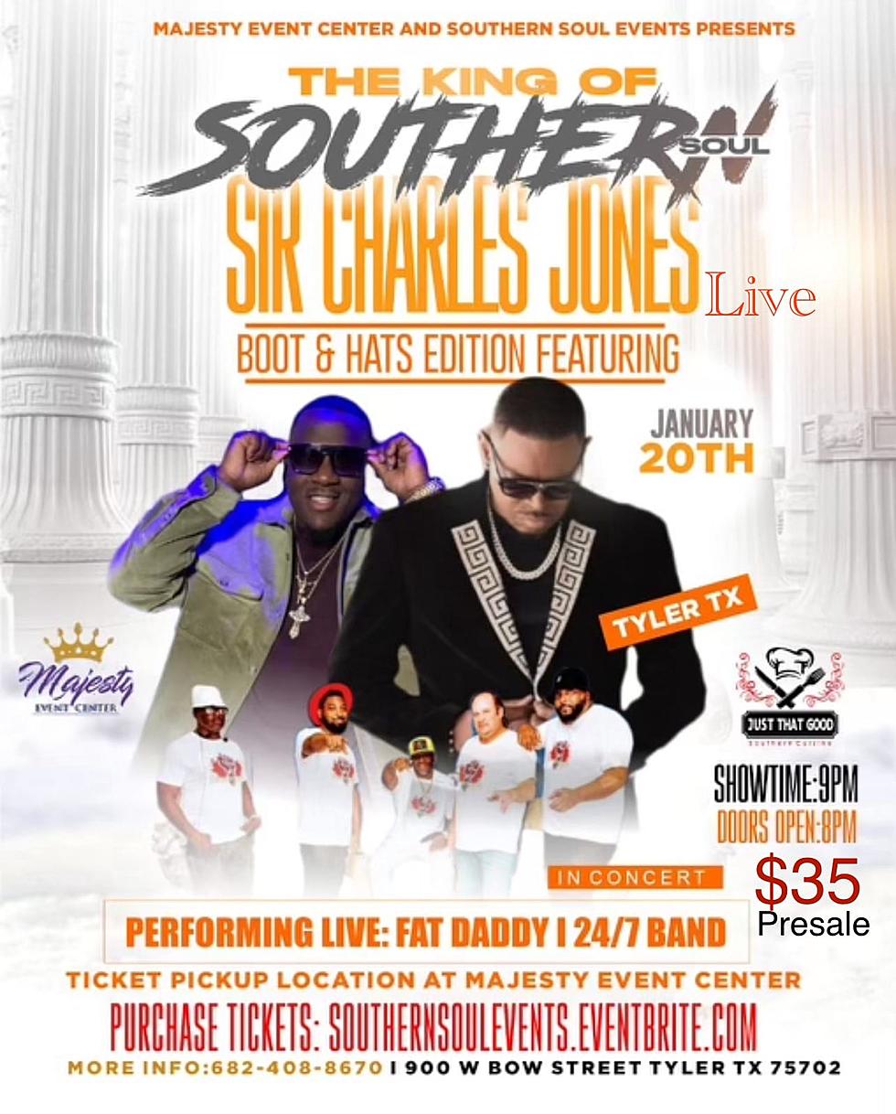 Southern Soul Star Sir Charles Jones Returns To Tyler, TX For One Night Only