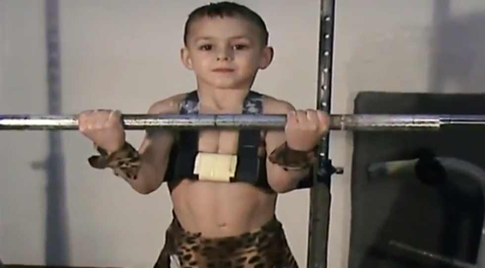 Baby Body Builder &#8212; Awesome or Disturbing? [VIDEO]