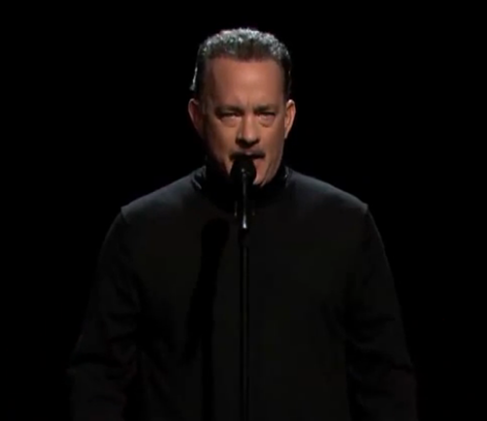 Tom Hanks Does Some Terrible Slam Poetry About “Full House” [VIDEO]
